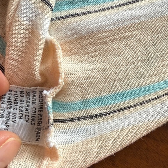 Christian Dior vintage and rare polo Men's Striped Tan Shirt large - Picture 5 of 5